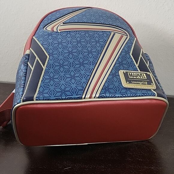 Disney Ms Marvel Loungefly Backpack Blue Red NWT